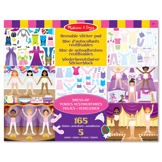 Melissa & Doug Reusable Sticker Pad Dress-Up, 3yrs+ thumbnail 2