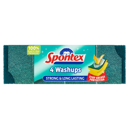 Spontex Washups - Long Lasting Washing Up Sponge Scourers