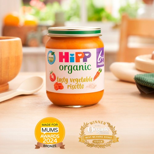 HiPP Organic Tasty Vegetable Risotto Baby Food Jar  6+months thumbnail 4