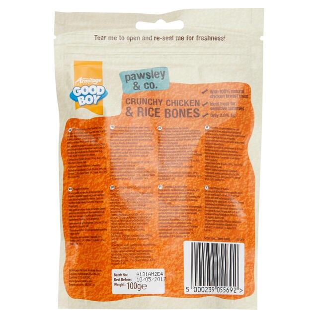 Good Boy Crunchy Chicken & Rice Bone Dog Treats thumbnail 2