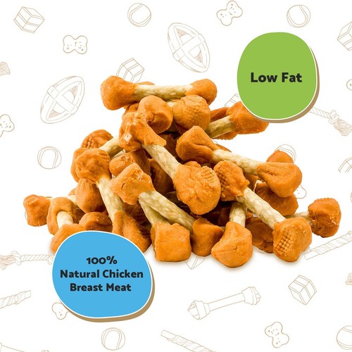 Good Boy Chewy Chicken Dumbbells Dog Treats thumbnail 3
