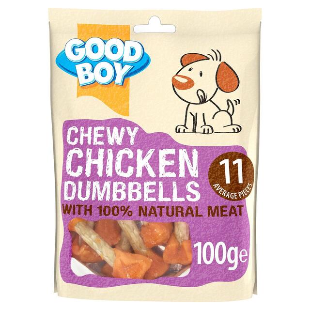 Good Boy Chewy Chicken Dumbbells Dog Treats