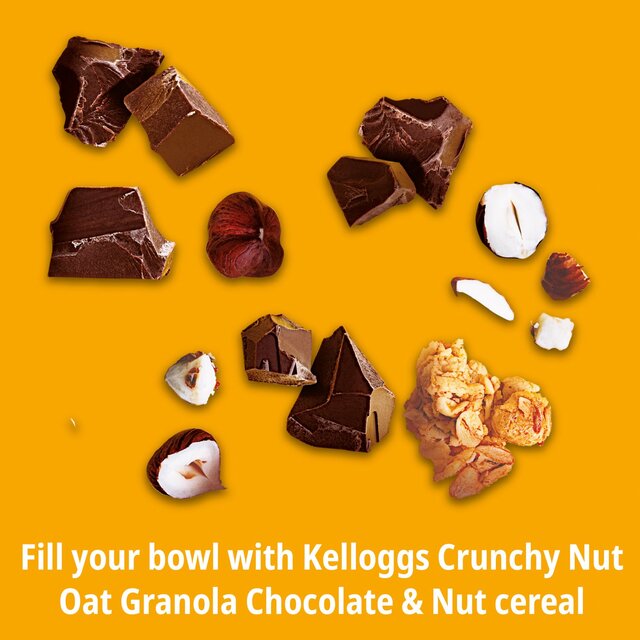 Kellogg's Crunchy Nut Hazelnut & Chocolate Breakfast Granola thumbnail 3