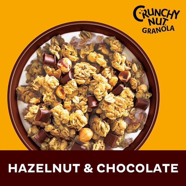 Kellogg's Crunchy Nut Hazelnut & Chocolate Breakfast Granola thumbnail 4
