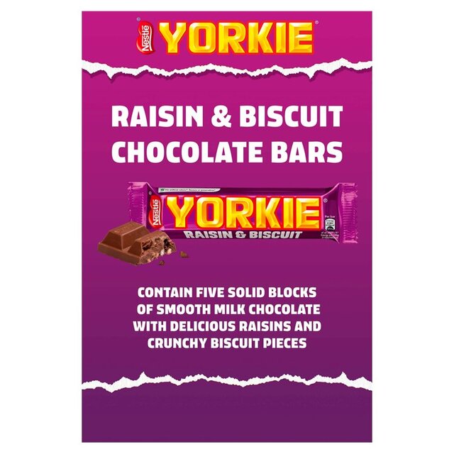 Yorkie Raisin & Biscuit Chocolate Bar Multipack thumbnail 6