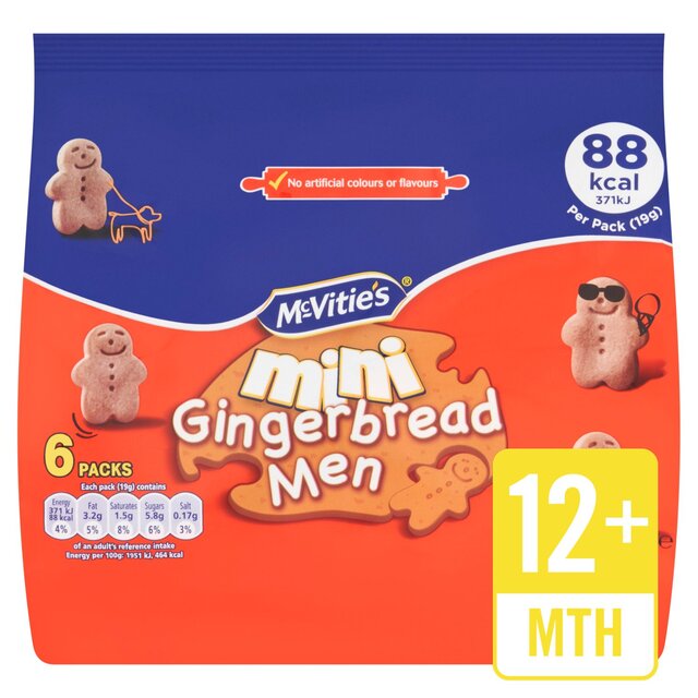 McVitie's Mini Gingerbread Men Multipack Biscuits thumbnail 3
