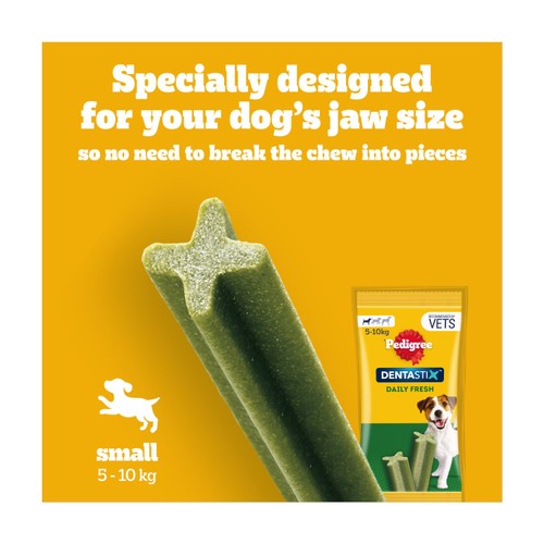Pedigree Dentastix Fresh Adult Small Dog Treats 7 x Dental Sticks thumbnail 5