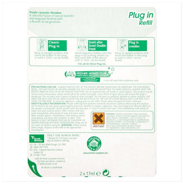 Airwick Purple Lavender Plug In Twin Refill thumbnail 4