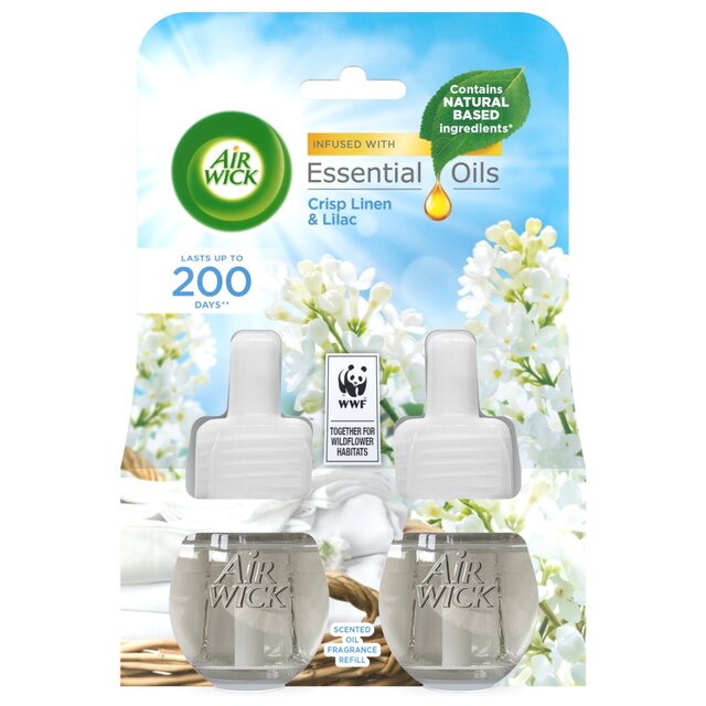 Airwick Crisp Linen & Lilac Plug In Twin Refill thumbnail 5