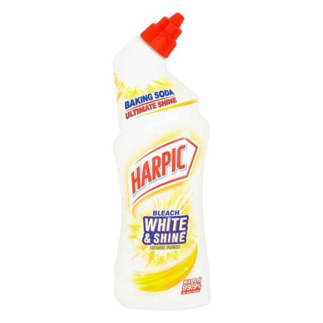 Harpic White & Shine Bleach Citrus Toilet Cleaner Gel thumbnail 2