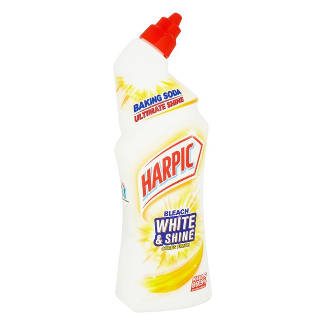 Harpic White & Shine Bleach Citrus Toilet Cleaner Gel thumbnail 6