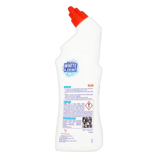 Harpic White & Shine Bleach Original Toilet Cleaner Gel thumbnail 4