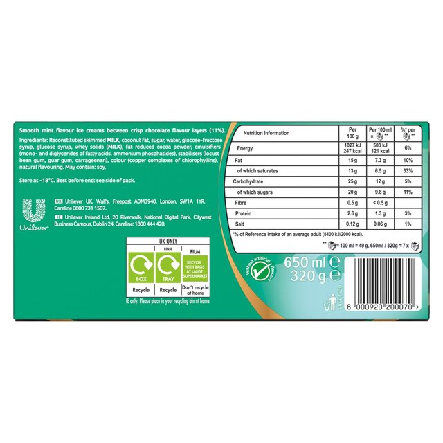 Viennetta Mint Ice Cream Dessert thumbnail 3