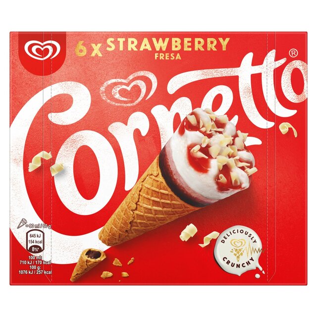 Cornetto Strawberry Ice Cream Cones thumbnail 2