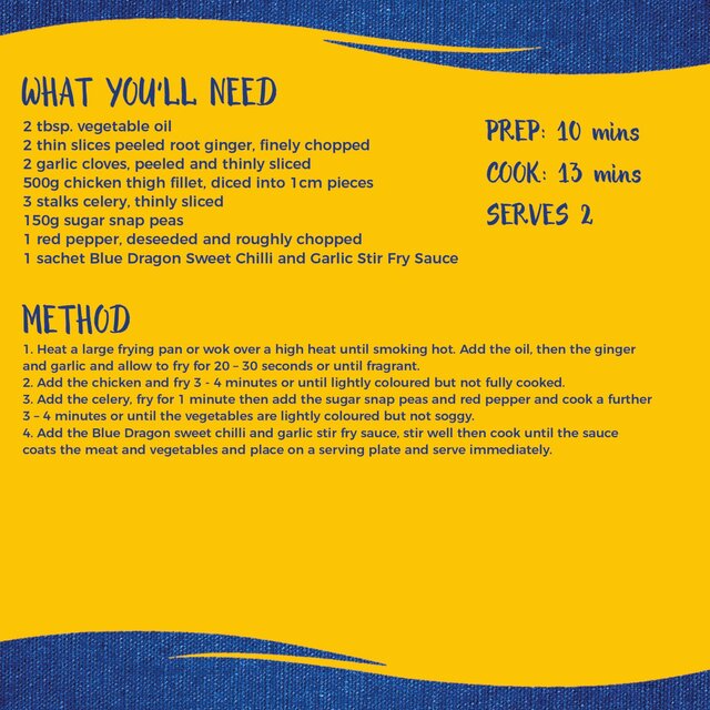 Blue Dragon Sweet Chilli & Garlic Stir Fry Sauce thumbnail 3