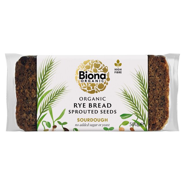 Biona Organic Yeast Free Vitality Rye Bread with Sprouted Seeds