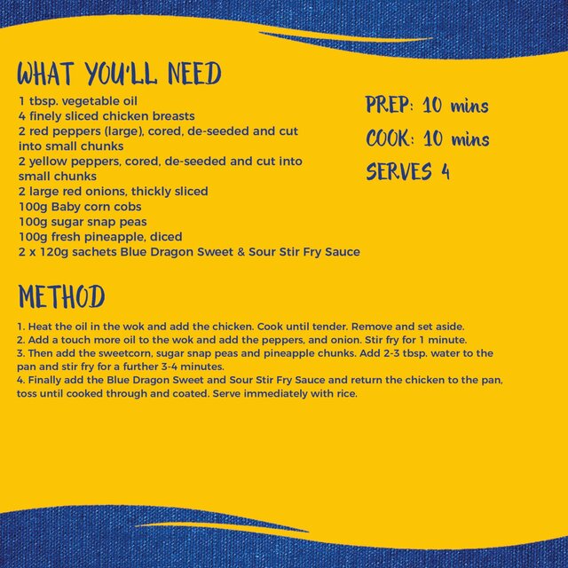 Blue Dragon Sweet & Sour Stir Fry Sauce thumbnail 3