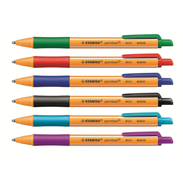 STABILO Pointball wallet of 6 assorted colours thumbnail 3