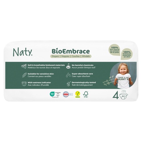 Naty BioEmbrace Big Pack Nappies Size 4 (7-18kg) thumbnail 3