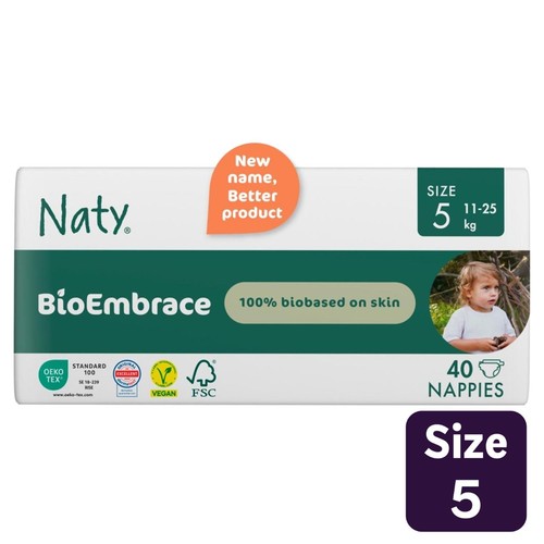 Eco by Naty Big Pack Nappies, Size 5 (40) 11-25kg