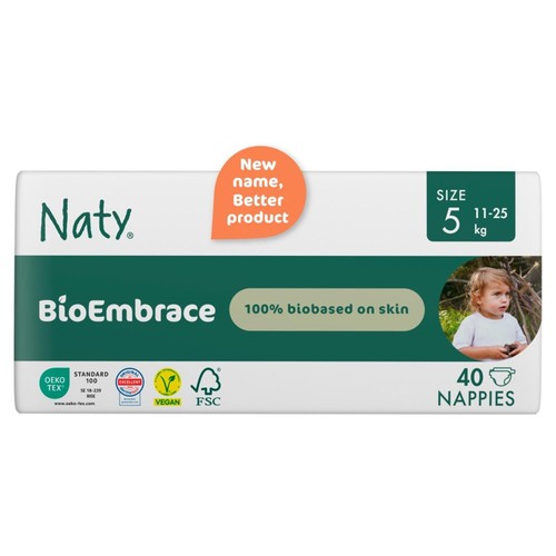 Naty BioEmbrace Big Pack Nappies Size 5 (11-25kg) thumbnail 2
