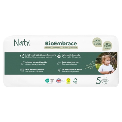 Naty BioEmbrace Big Pack Nappies Size 5 (11-25kg) thumbnail 3