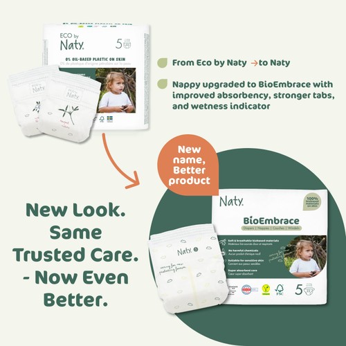 Naty BioEmbrace Big Pack Nappies Size 5 (11-25kg) thumbnail 9