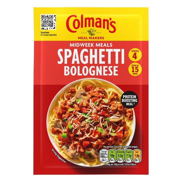Colman's Spaghetti Bolognese Recipe Mix 44G thumbnail 2