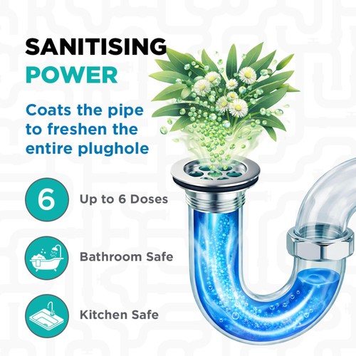Buster Plughole Sanitiser Foaming Granules thumbnail 4
