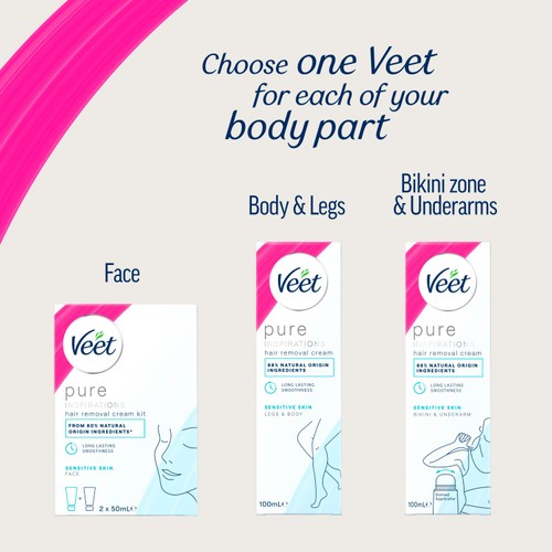 Veet Pure Hair Removal Kit Face Sensitive Skin thumbnail 9