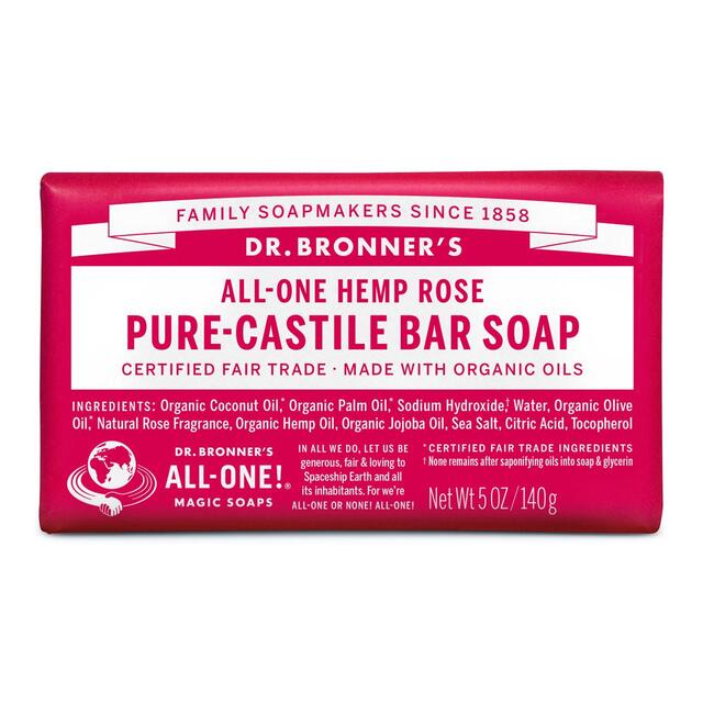 Dr. Bronner's Rose Organic Multi-Purpose Soap Bar