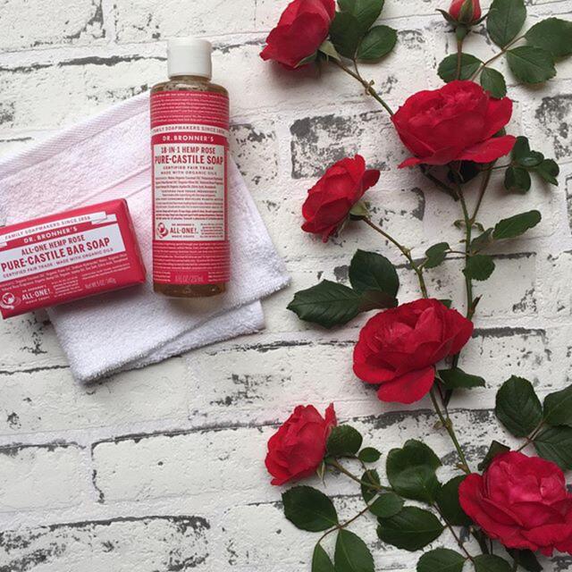 Dr. Bronner's Rose Organic Multi-Purpose Soap Bar thumbnail 5