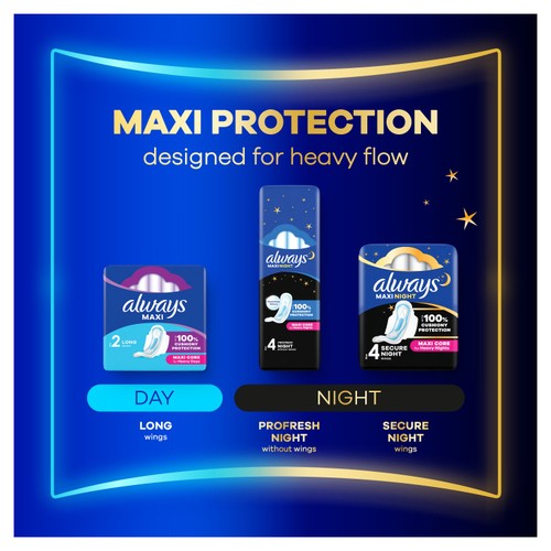 Always Sanitary Towels Maxi Night  thumbnail 7