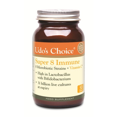 Udo's Choice Super 8 High Count Microbiotics Supplement Vegetable Capsules  thumbnail 2