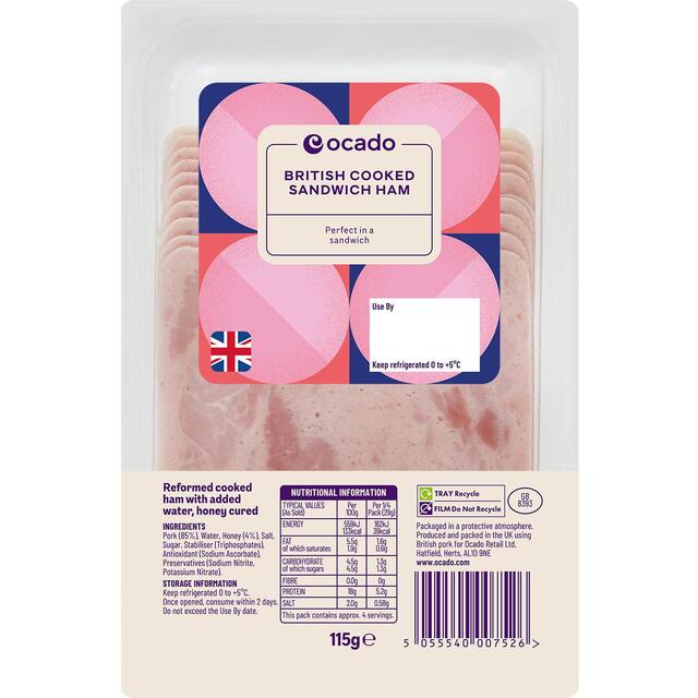 Ocado British Cooked Sandwich Ham thumbnail 2