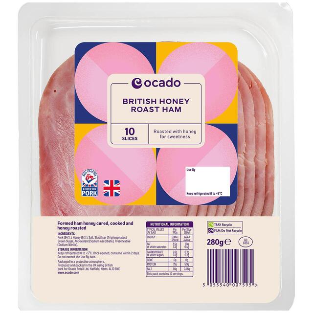 Ocado British Honey Roast Ham 10 Slices thumbnail 2