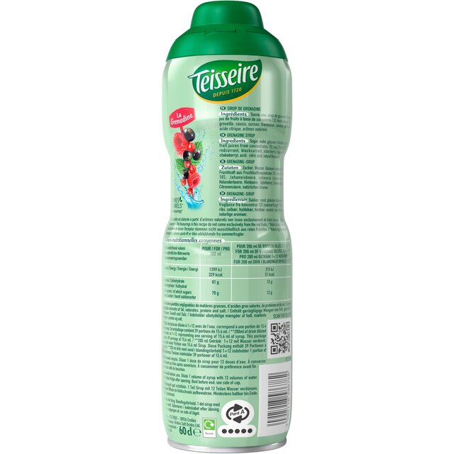 Teisseire Sirop Grenadine thumbnail 2