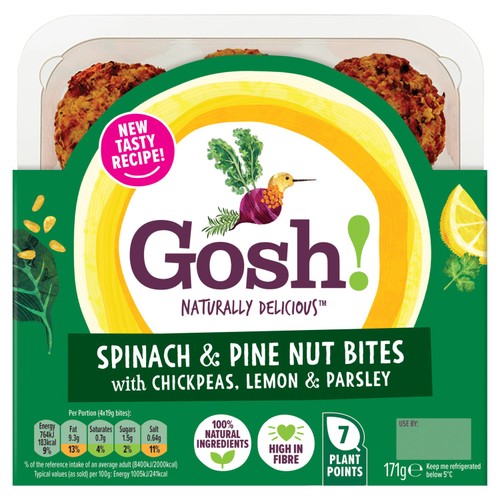 Gosh! Spinach & Pine Nut Falafel Bites