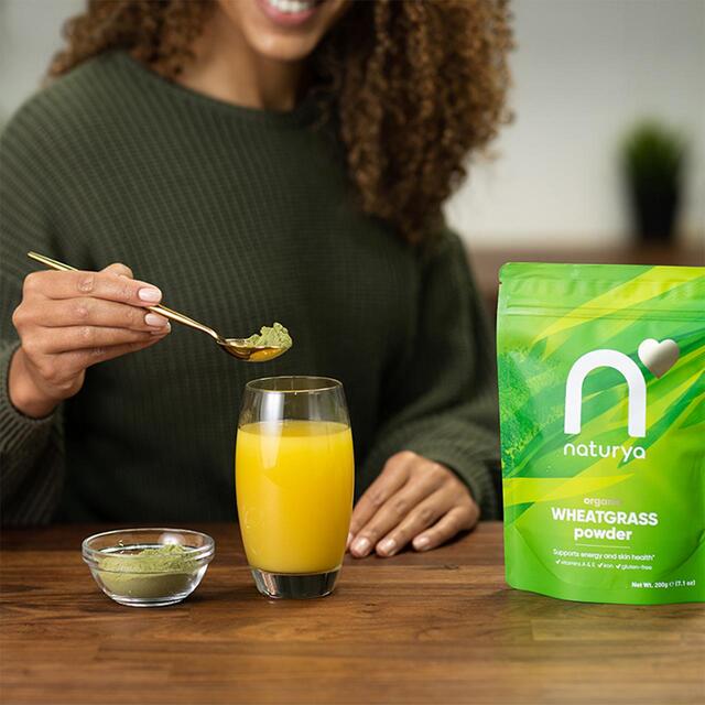 Naturya Organic Wheatgrass Powder thumbnail 4