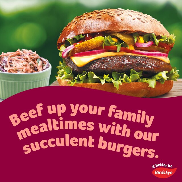 Birds Eye Classic 4 Beef Quarter Pounders with Onion thumbnail 3