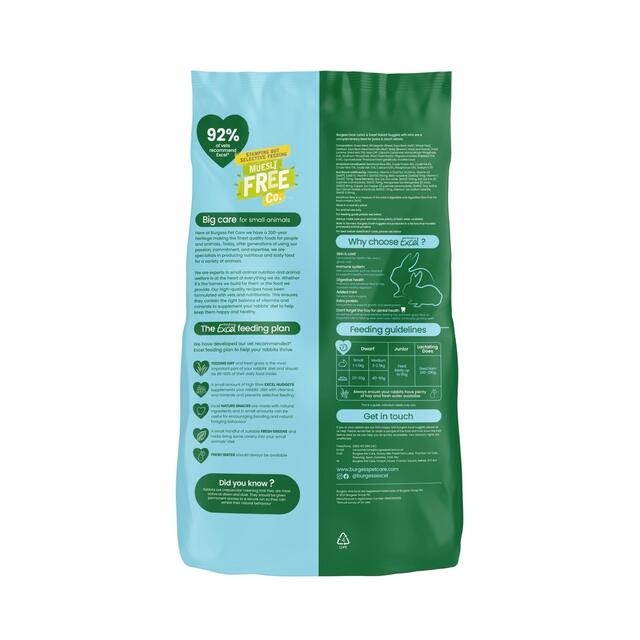 Burgess Excel Junior And Dwarf Rabbit Food thumbnail 3