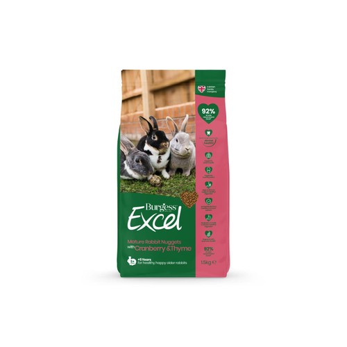 Burgess Excel Mature Rabbit Food with Cranberry & Thyme