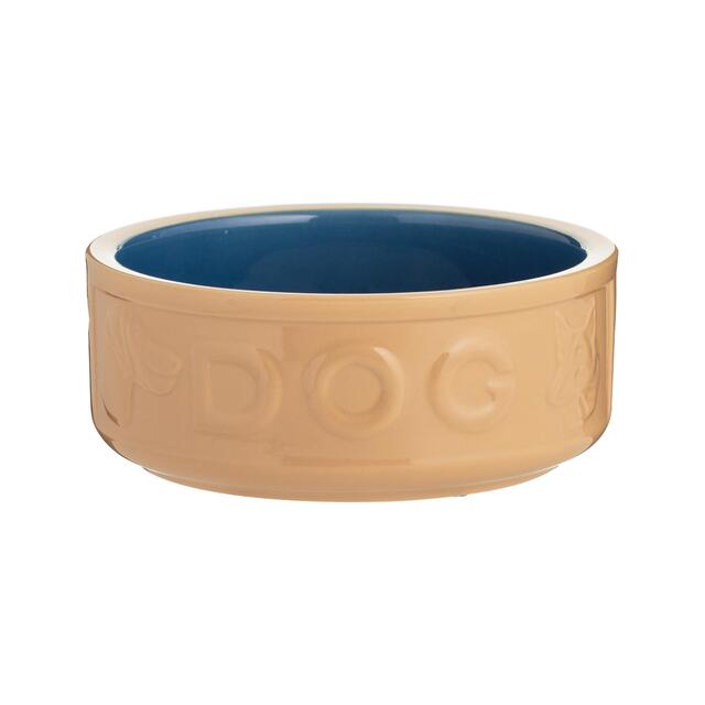Mason Cash Lettered Cane & Blue Dog Bowl 18cm