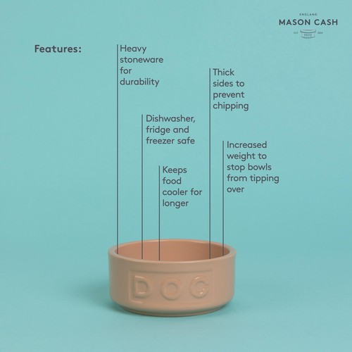 Mason Cash Lettered Dog Bowl 13cm thumbnail 5