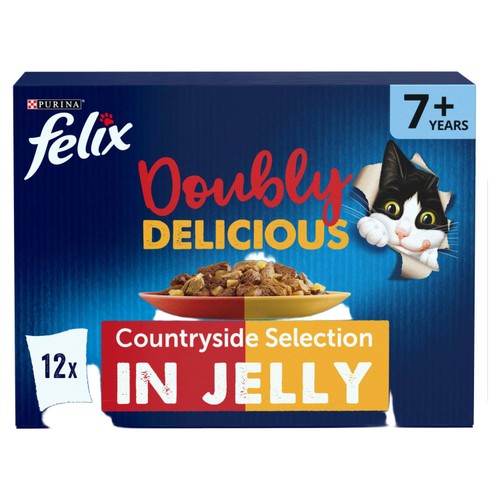 Felix Doubly Delicious 7+ Meaty Selection in Jelly Wet Cat Food