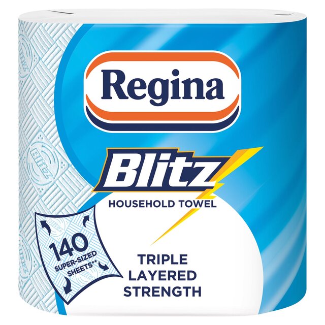 Regina Blitz Kitchen Roll 140 Supersized Sheets 2 Roll