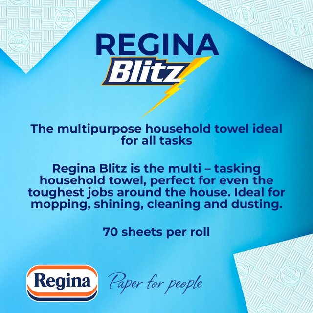 Regina Blitz Kitchen Roll 140 Supersized Sheets 2 Roll thumbnail 3