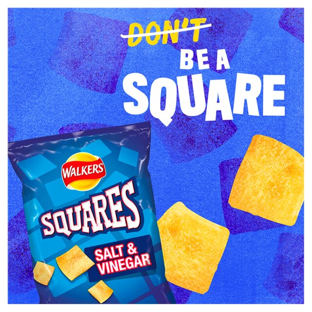 Walkers Squares Salt & Vinegar Multipack Snacks thumbnail 5