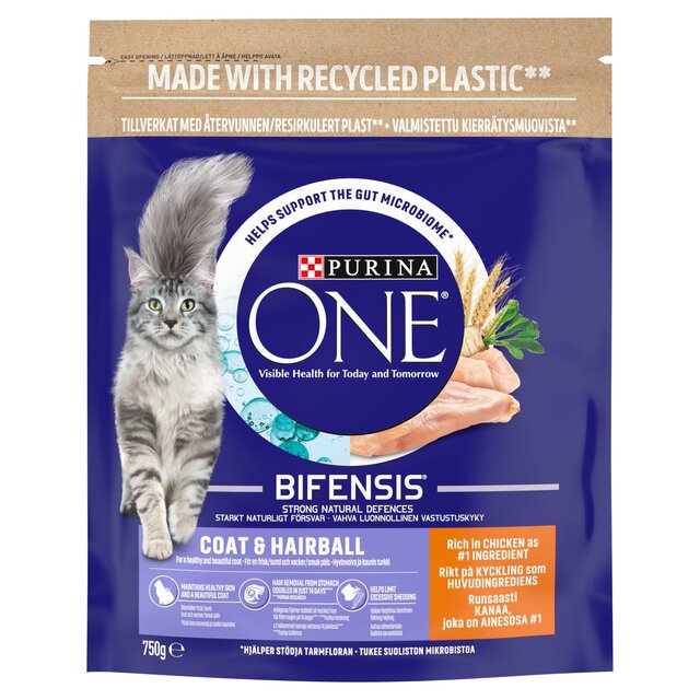 Purina One Coat & Hairball Chicken Dry Cat Food thumbnail 3
