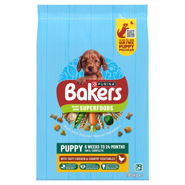 Bakers Puppy Chicken with Vegetables Dry Dog Food thumbnail 2